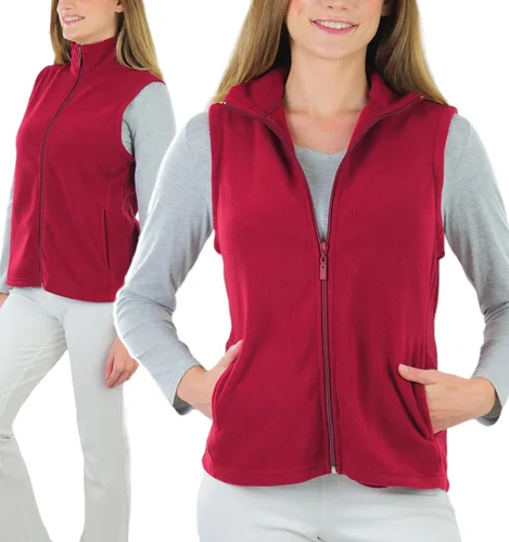 Miniatura 7 de ToBeInStyle Chaqueta de forro polar con cremallera y cuello alto para mujer