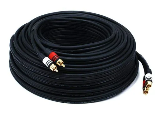 Miniatura 8 de Monoprice 1.5 pies Premium 2 conectores RCA Plug/2 conectores RCA Plug M/M de 22 AWG, color negro