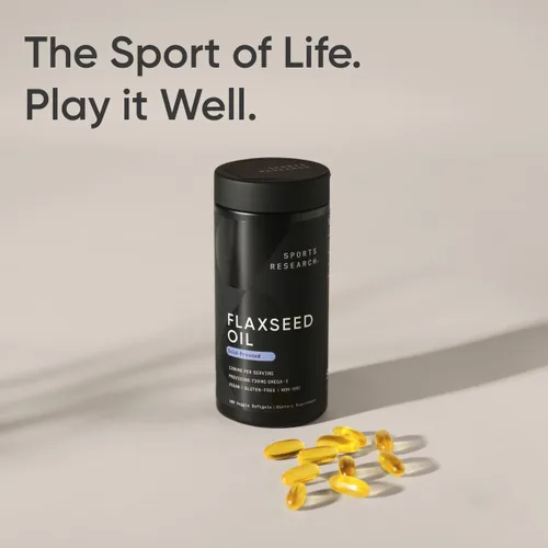 Miniatura 7 de Sports Research® Aceite de linaza vegano (1200 mg) Suplemento de hierbas con ALA Omega 3 a base de plantas, certificado vegano y verificado sin OMG