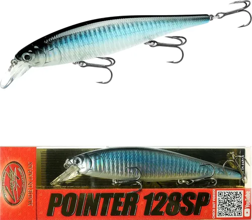Miniatura 19 de LUCKY CRAFT Pointer 128SP, Señuelo de Pesca de Lubina de Lago de Agua Dulce, Jerkbait, Suspendido, Aparejos de Pesca, Accesorios de Pesca, Equipo