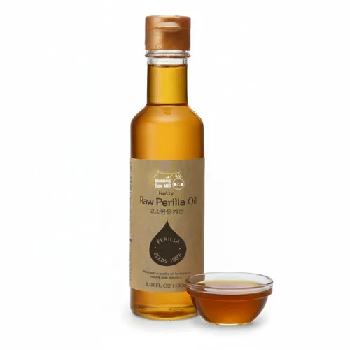 Miniatura 8 de Juego de Aceite de Perilla Coreano K FOOD en Mini (2 × 50 ml / 1.69 fl oz), Aceites de Perilla Prensados en Frío Crudos y con Sabor a Frutas Secas