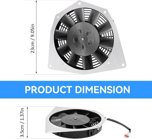 Miniatura 5 de Ventilador de salida de refrigeración para radiador de alto rendimiento 1S3-12405-00-00 para Yamaha Raptor 700 700R YFM700 2006-2012
