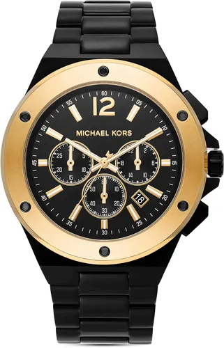 Miniatura 3 de Michael Kors Lennox - Reloj cronógrafo de acero inoxidable para hombre con correa de acero o silicona