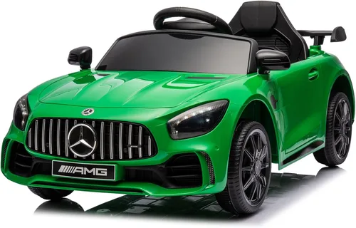 Miniatura 11 de Winado 12V Auto eléctrico para niños, con licencia de Mercedes Benz AMG GTR, con batería, control remoto para padres, asiento más ancho, luces LED