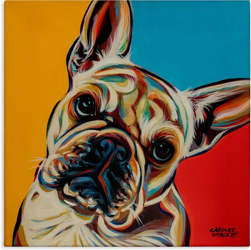 Miniatura 11 de Stupell Industries Lienzo de retrato abstracto de perro por Irena Orlov