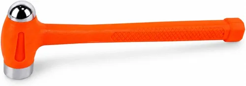Stark USA Martillo de golpe muerto – 1 libra de doble cabeza bola Peen Blow Striking Flat Pein Mango antideslizante, martillo de soplado de 1 libra