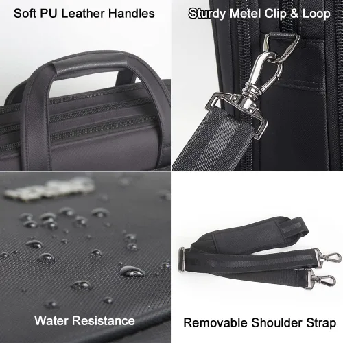 Miniatura 9 de Maletines grandes para hombres bolsa de lona para computadora portátil bolsa de trabajo bolsas de trabajo bolsa de negocios para hombre de oficina