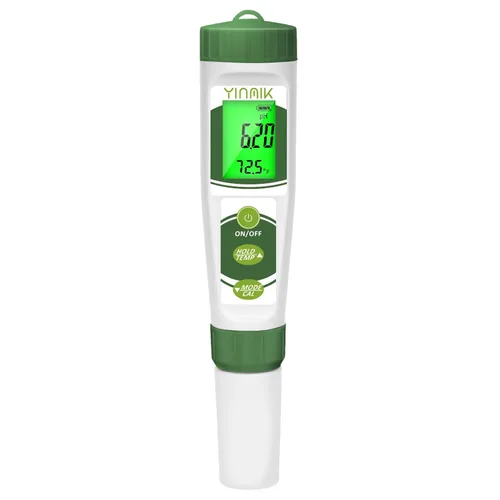 Miniatura 8 de Monitor de pH hidropónico ppm, WiFi 6 en 1 medidor de pH EC para sistema de cultivo hidropónico, monitoreo continuo pH PPM EC CF humedad temperatura