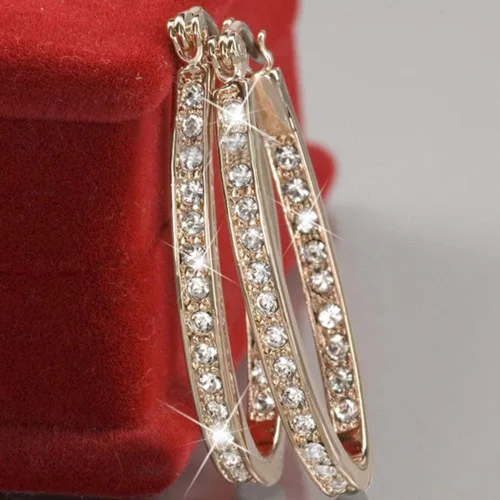 Miniatura 6 de SEniutarm - Pendientes para mujer diseño de mamá y mujer con incrustaciones de diamantes de imitación