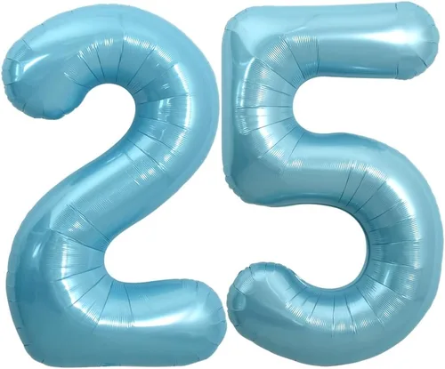 Miniatura 116 de TONIFUL 40 Inch Pastel Blue Number 8 Foil Balloons Large Mylar Foil Digital 8 Balloons for 8th Birthday, Gender Neutral Party, Baby Shower, Oro rosa