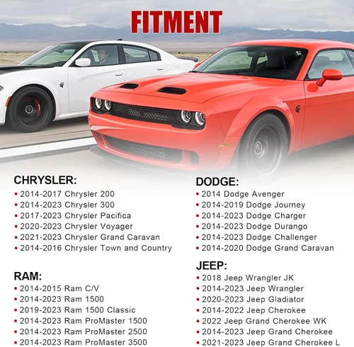 Miniatura 4 de Tapa de carcasa de filtro de aceite de motor de aluminio de mejora con filtro de aceite compatible con Jeep Wrangler Chrysler 200 300 Dodge Charger