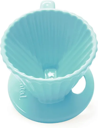 Miniatura 2 de Chantal "Lotus cerámica verter sobre el gotero de café, 8 onzas (Aqua)