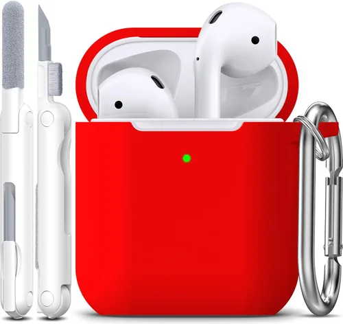 Miniatura 45 de Funda para AirPods con llavero, protección completa, de silicona, accesorios para AirPods, funda para hombres, mujeres y adolescentes, con estuche