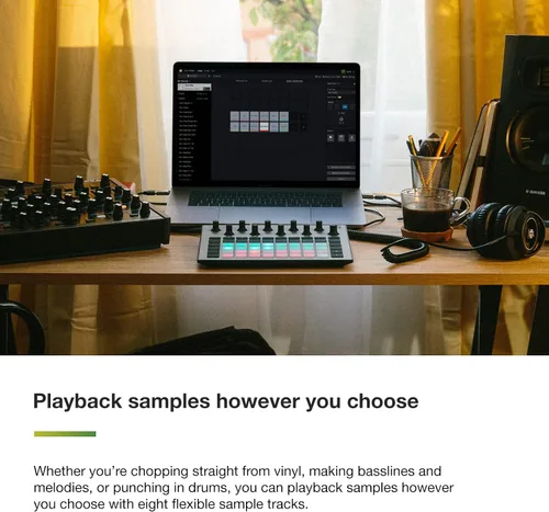 Miniatura 5 de Novation Circuit Rhythm: Sampler y groovebox con ocho pistas de muestras para crear y realizar beats