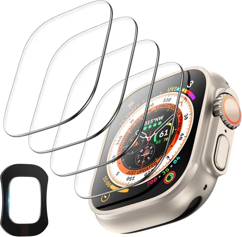 Miniatura 12 de TOCOL Paquete de 6 protectores de pantalla para Apple Watch 44mm SE (2.ª generación) Series 6 Series 5 Series 4, película flexible transparente HD