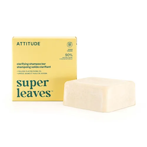 Miniatura 8 de ATTITUDE Barra de champú nutritiva, origen natural, para cabello seco y opaco, aceite de aguacate y arcilla azul, ingredientes verificados y limpios