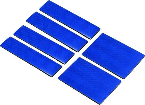 Miniatura 11 de PATIKIL Parche reflectante 1x4 2x3, 6 piezas de cierre de gancho y bucle de seguridad para deportistas nocturnos, trabajadores, excursionistas