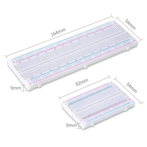 Miniatura 2 de 4 piezas de kit de tablas de pruebas Incluye 2 piezas de 830 puntos y 2 piezas de 400 puntos de tablas de pruebas sin soldadura para bloques