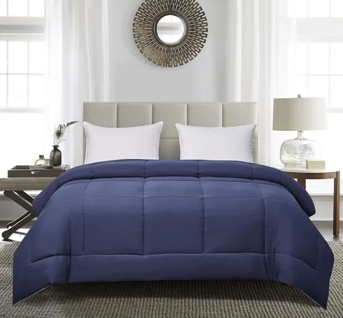 Miniatura 20 de Blue Ridge Home Fashions - Edredón sintético de microfibra para todas las estaciones, relleno de poliéster hipoalergénico, gemelo Chocolate/Khahi