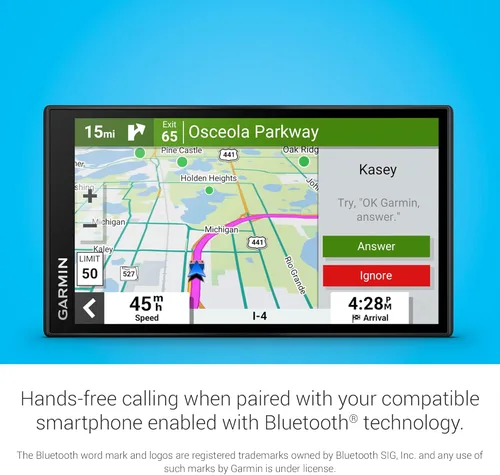 Miniatura 4 de Garmin DriveSmart 66, navegador GPS para automóvil de 6 pulgadas con mapas brillantes y nítidos de alta resolución y asistencia de voz Garmin