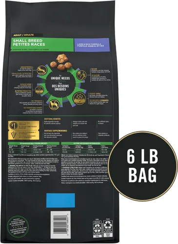 Miniatura 37 de Purina Pro Plan - Alimento para perros de raza pequeña con alto contenido de proteínas, fórmula de pollo y arroz, bolsa de 18 libras