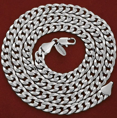 Miniatura 13 de LIFETIME JEWELRY Collar de cadena de eslabones cubanos chapado en oro de 24 quilates para hombres y mujeres (0.236 in y 0.374 in)