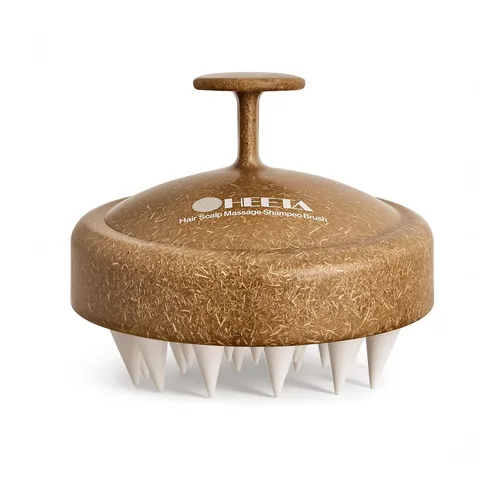 Miniatura 35 de HEETA Masajeador de cuero cabelludo para el crecimiento del cabello, cepillo exfoliante de champú de silicona para el cuero cabelludo