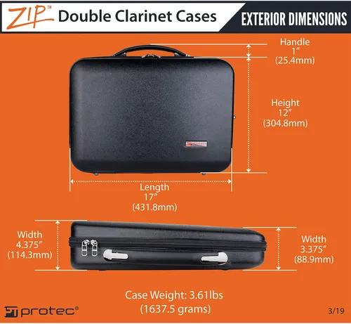 Miniatura 7 de Protec Bb & A - Funda con doble cierre para clarinete (BM307D)