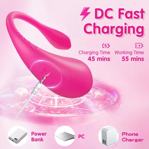 Miniatura 6 de Juguetes sexuales femeninos vibrador portátil – Juguetes para adultos, aplicación Bluetooth de larga distancia, control remoto, vibrador de punto G