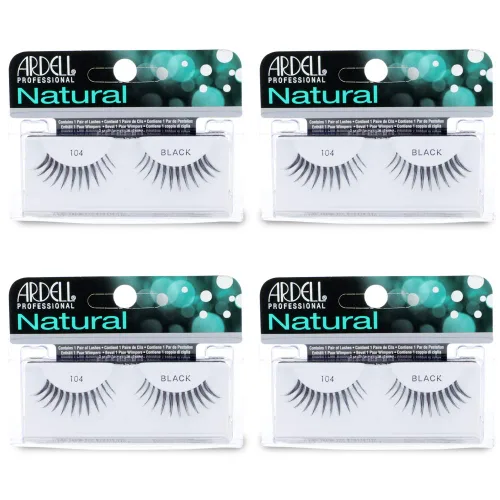Miniatura 15 de Ardell Pestañas postizas Demi 101 – Negro, volumen completo, tira redondeada pestañas finas para un aspecto natural, paquete de 4