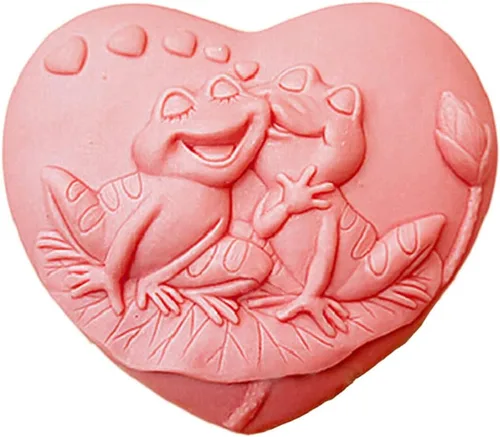 Molde de silicona para bombas de baño, molde para hacer jabón, hecho a mano, manualidades, cera de resina, yeso, arcilla, molde de rana, amante del