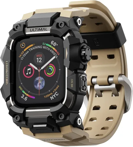 Miniatura 24 de ULTIMAL - Funda resistente con correa para Apple Watch 49mm, compatible con Apple Watch Ultra 3/2/1, cubierta protectora a prueba de golpes de grado