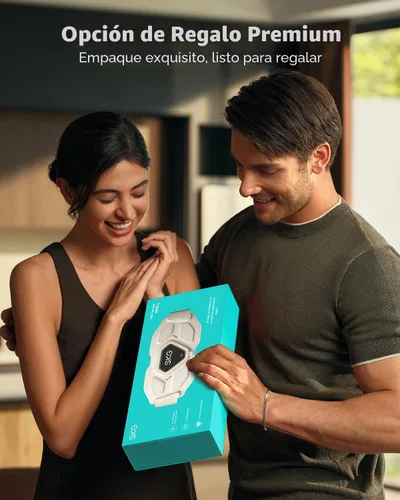 Miniatura 9 de SKG Masajeador de espalda baja para aliviar el estrés, tejido profundo, para el día del padre, almohadilla térmica inalámbrica ajustable, masajeador