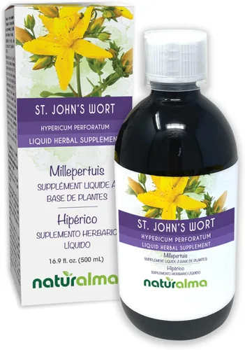 Miniatura 9 de Naturalma Hierba de San Juan (Hypericum perforatum) hierba con flores tintura sin alcohol - 4 onzas líquidas de extracto líquido en gotas