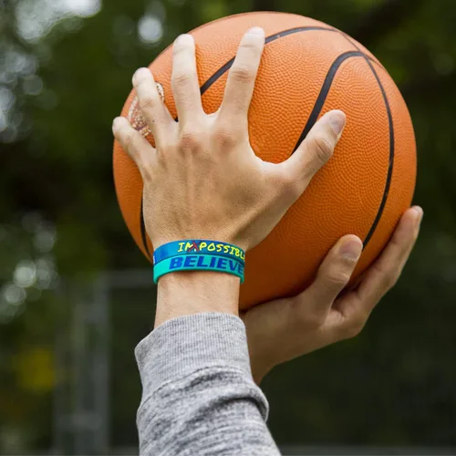 Miniatura 3 de QEERBSIN Paquete de 12 pulseras motivacionales para hombres, mujeres y adolescentes, pulseras inspiradoras de silicona unisex para adultos