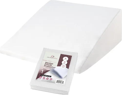 Miniatura 36 de CirclesHome Juego de 12 protectores de almohada estándar con cremallera, 100% algodón, transpirables, protegen las almohadas de la suciedad, el 1