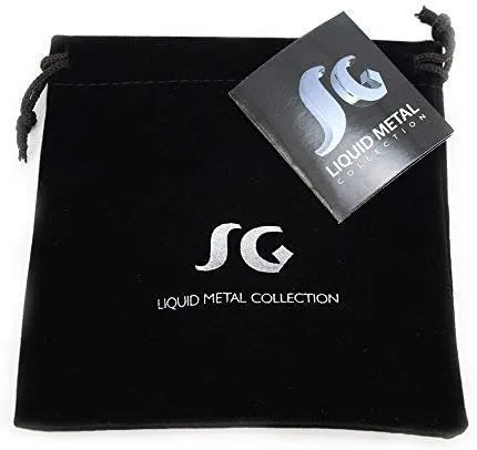 Miniatura 4 de Metal líquido por Sergio Gutiérrez SG 3 tamaños Pulsera-SG bolsa incluida.Cromado B79-N