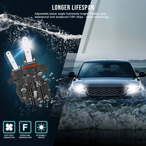 Miniatura 7 de DNA MOTORING HL-OH-FM05-BK-CL1-CFS-H13 - Faros delanteros con carcasa negra de repuesto compatibles con Ford Mustang 05-09, par de bombillas LED