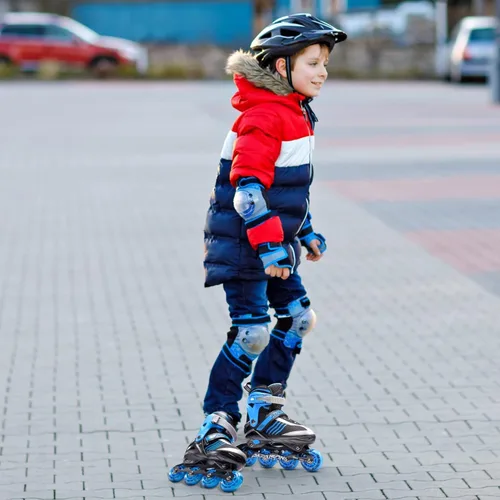 Miniatura 2 de PAPAISON Patines en línea ajustables para niños, patines para niños de 4 a 16 años, patines en línea para niñas de 5 a 8 años y de 8 a 12 años