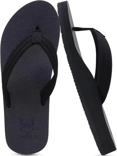 KuaiLu Chanclas con soporte de arco para mujer, cómodas, ligeras, suaves, acolchadas, para yoga, sandalias para caminar