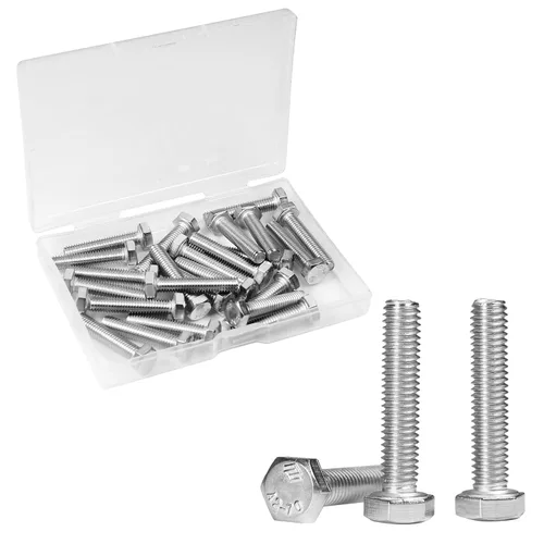 Miniatura 9 de 5 piezas pernos hexagonales M8 M8-1.25 x 120mm pernos de cabeza hexagonal Acero inoxidable 304 M8-1.25mm pernos hexagonales pernos de cabeza