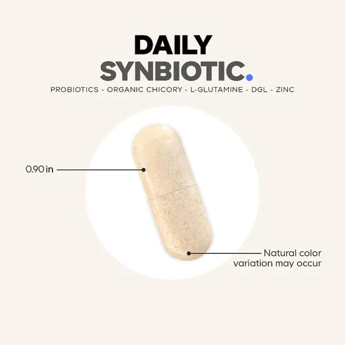 Miniatura 8 de Codeage Suplemento sinbiótico diario – Prebióticos, probióticos Lactobacillus y bifidobacterias, L-glutamina, L-Carnosina de zinc, DGL, probiótico