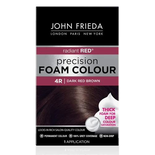 Espuma de color John Frieda, precisión 4R Rojo Oscuro Marrón
