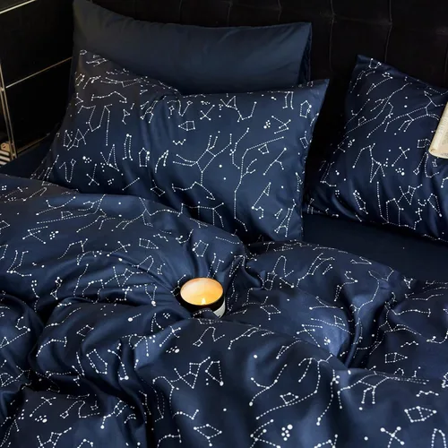 Miniatura 3 de Wake In Cloud - Juego de funda de edredón de constelación, astrología espacial de galaxia celestial para adolescentes, niños y niñas, ropa de cama