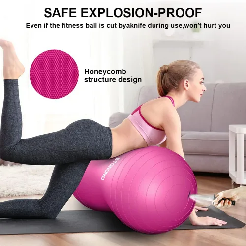 Miniatura 3 de pelota con forma de cacahuate, no se rompe, asiento activo para niños, para trabajo de parto, terapia, niños con TDAH – Bola de parto ecológica