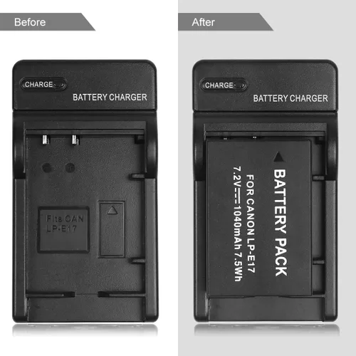 Miniatura 5 de Cargador de batería LP-E17 LC-E17 para Canon EOS M3, M5, M6, 77D, 200D, 750D, 760D, 800D, 8000D, 9000D, Rebel T6s, T6i, T7i, SL2, Kiss X8i