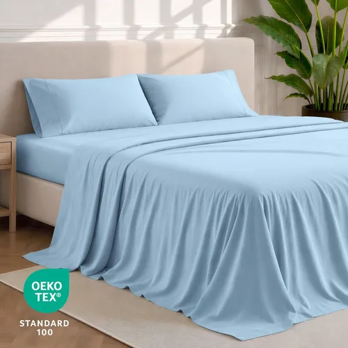 Miniatura 5 de Bare Home Juego de sábanas tamaño Full - Microfibra ultrasuave de lujo 1800 - Sábanas de cama - Doble cepillado - Bolsillos profundos - Ajuste fácil