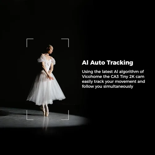 Miniatura 4 de SOVMIKU 2CA3 AI Auto Tracking 2K Cámara de seguridad inalámbrica para exteriores, audio bidireccional, fácil de configurar, cable de alimentación