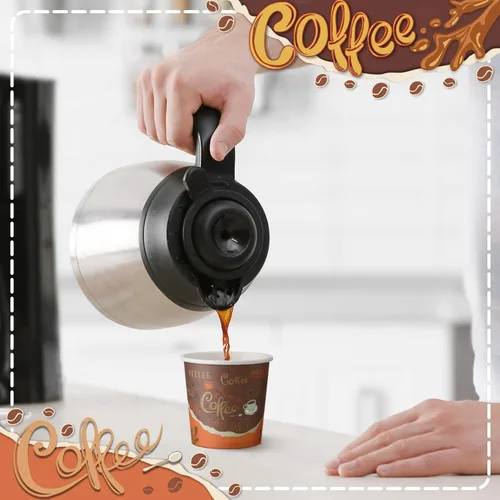 Miniatura 6 de Funtery 200 tazas de café espresso desechables de 3 onzas pequeñas tazas de papel para café, té, cacao, jugo, mini suministros de papel