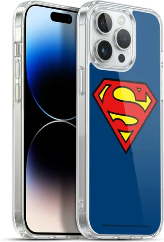 Head Case Designs Funda de gel con licencia oficial de Superman DC Comics Classic Logos [protección de grado militar] compatible con Apple iPhone 13